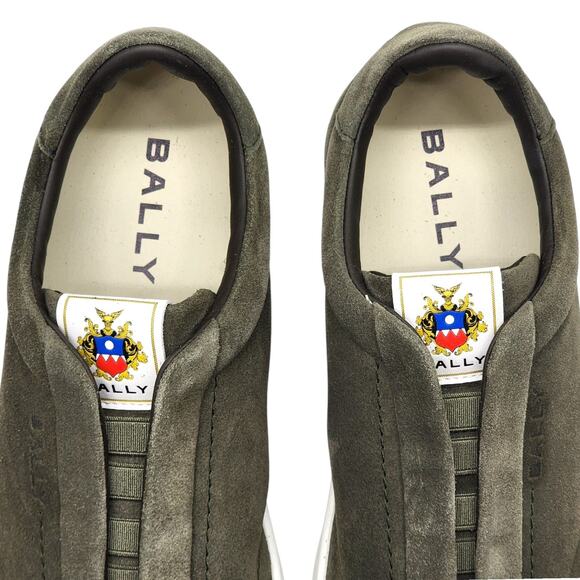 Bally Crest Romy Suede Slip On Men’s Sneakers Green - NWB $400 - Picture 6 of 7